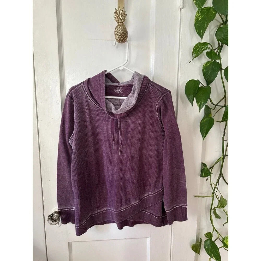 Calvin Klein Purple Crew Neck Sweater